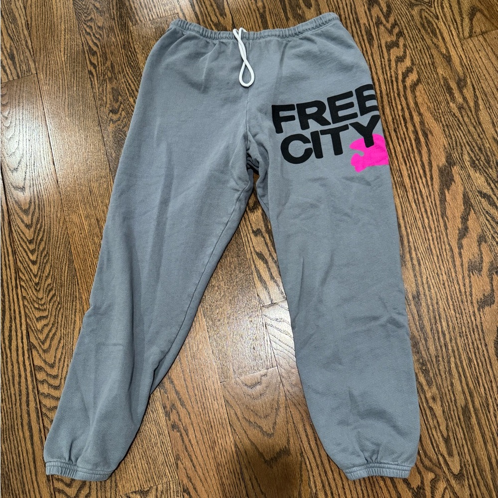 Free City - “Grey Art” Size Small sweat pants